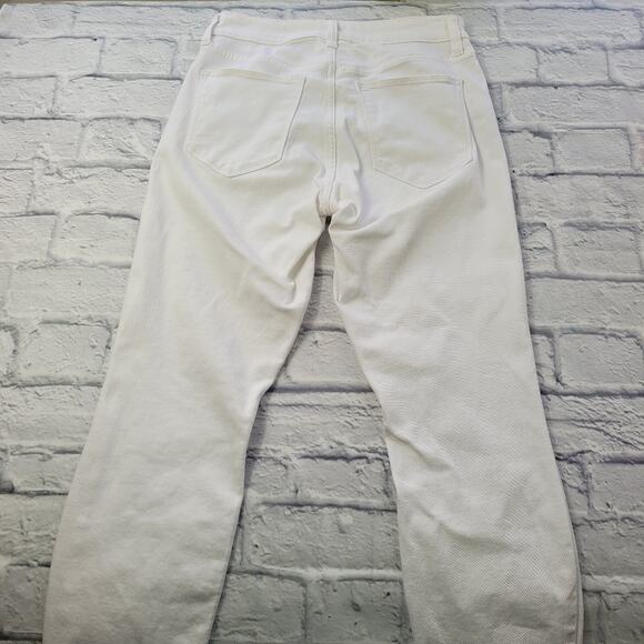 GAP Optic White Denim Curvy True Skinny Jeans Vacation size 29/8 Short - Picture 3 of 15